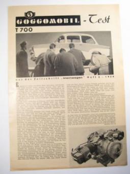 Testbericht Isar T700 1959  