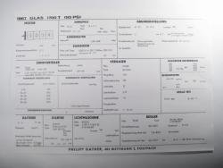 GLAS 1004 CL 1967 - technisches Datenblatt  