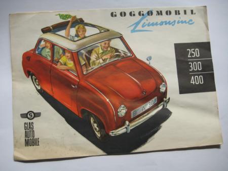 Prospekt Goggo Limousine mit Aufschrift links  